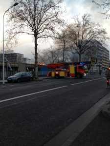 Pompiers sur le cours A.Thomas